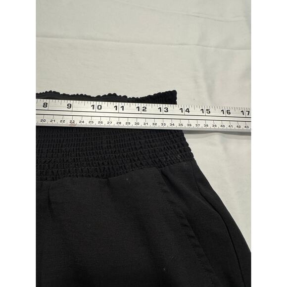 Jack by BB Dakota Harem-Style Pull-On Jogger Pants Womens Size M Black Smocked - Picture 6 of 8